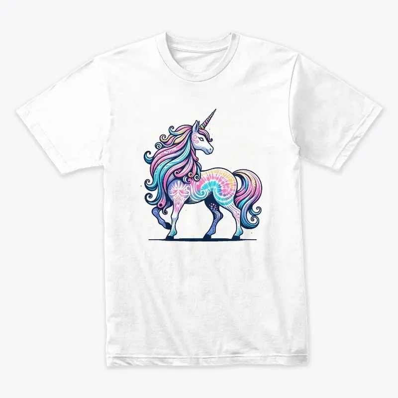 Tie Dye Unicorn Fantasy Mystical Hippie