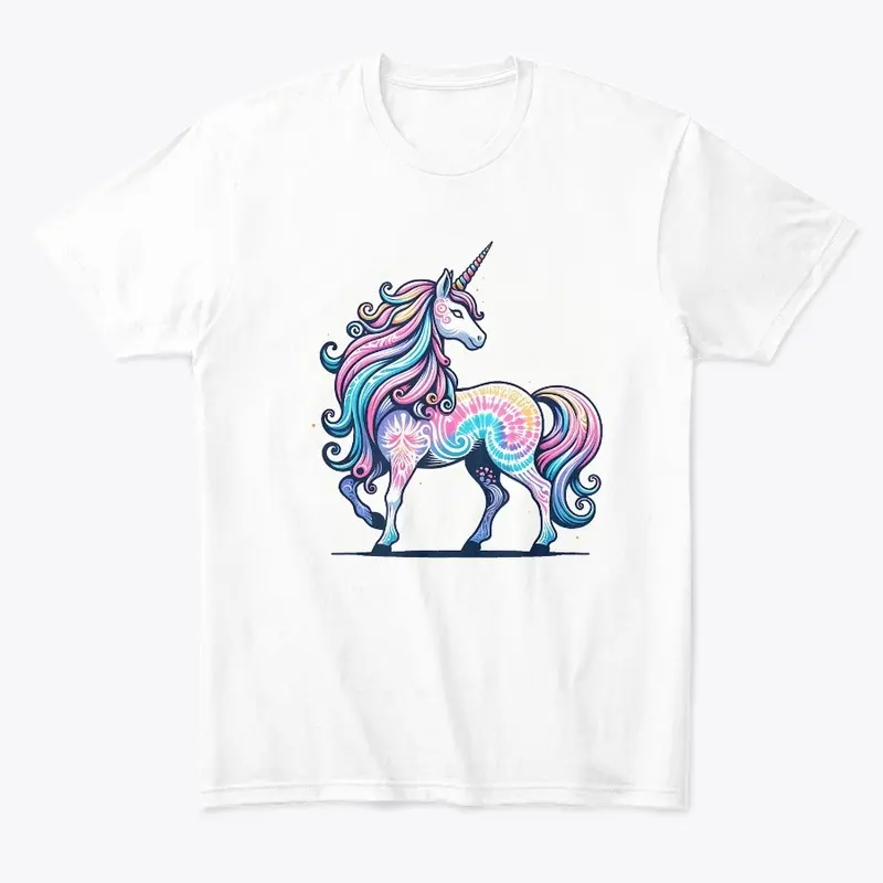 Tie Dye Unicorn Fantasy Mystical Hippie