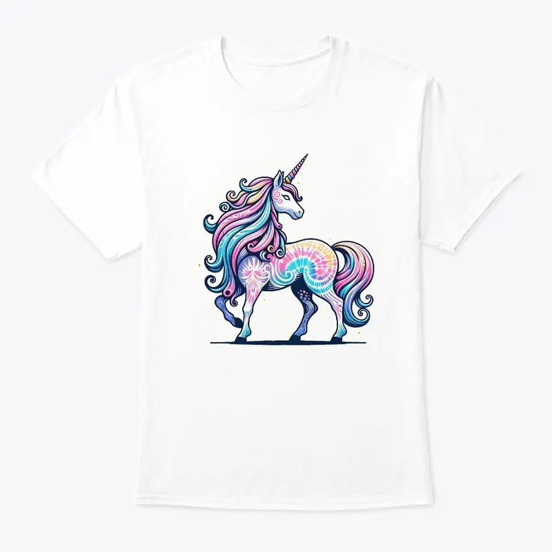 Tie Dye Unicorn Fantasy Mystical Hippie