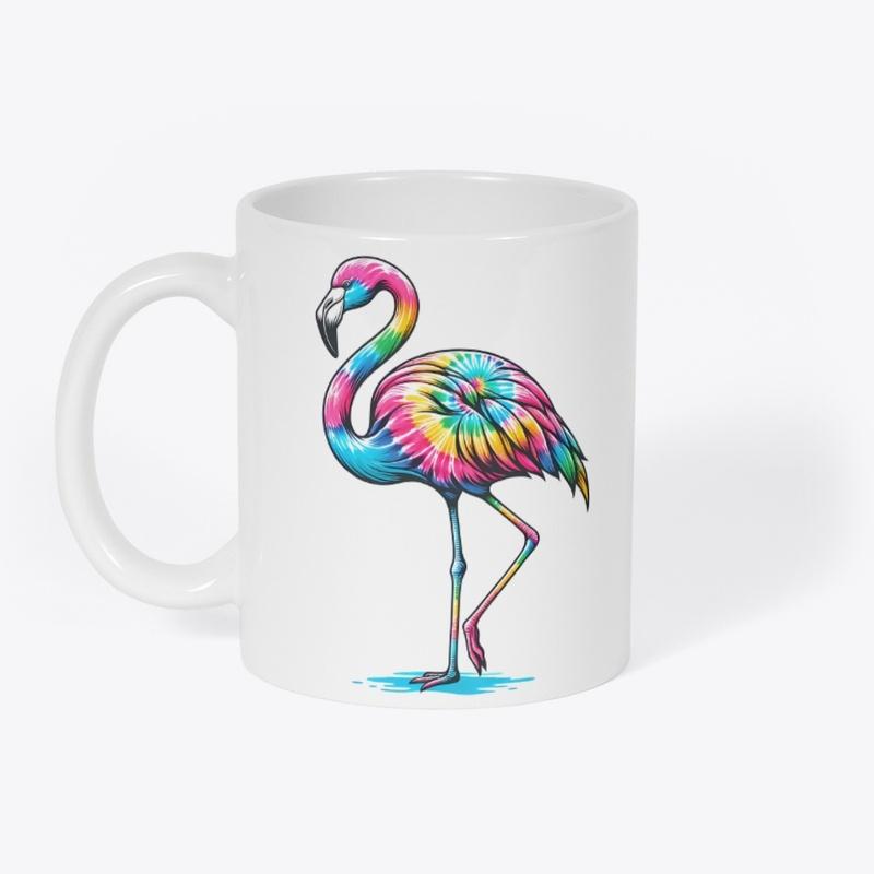 Tie Dye Flamingo Extravaganza - Colorful