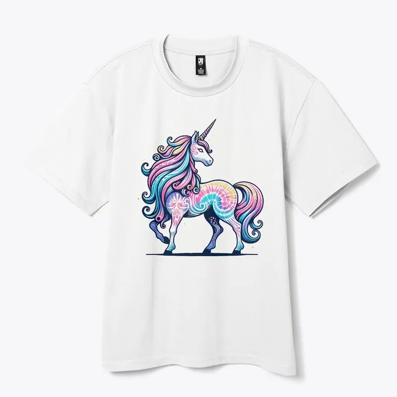 Tie Dye Unicorn Fantasy Mystical Hippie