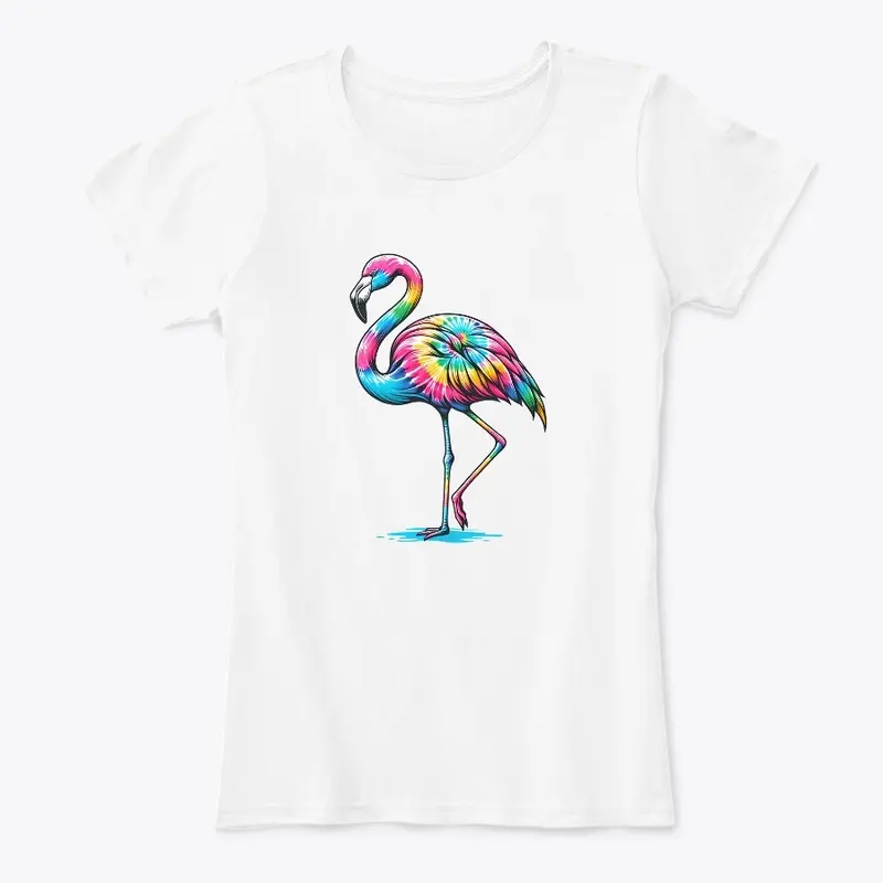 Tie Dye Flamingo Extravaganza - Colorful