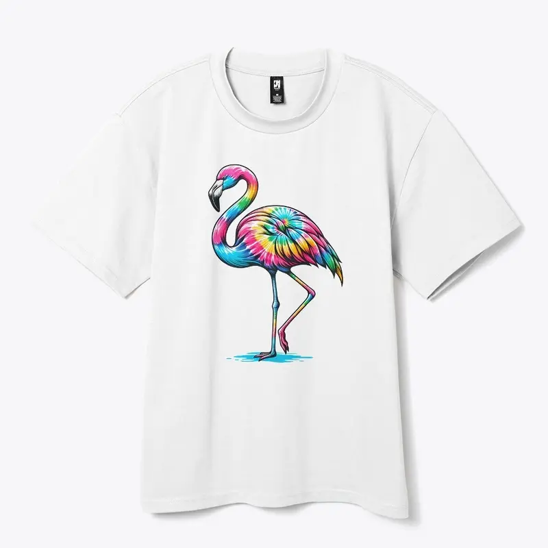 Tie Dye Flamingo Extravaganza - Colorful