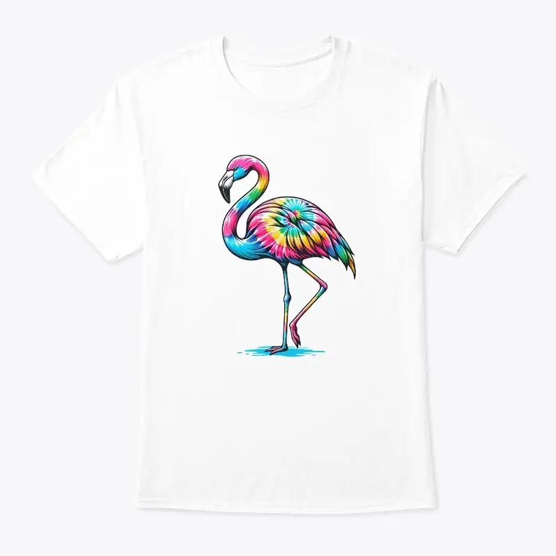 Tie Dye Flamingo Extravaganza - Colorful