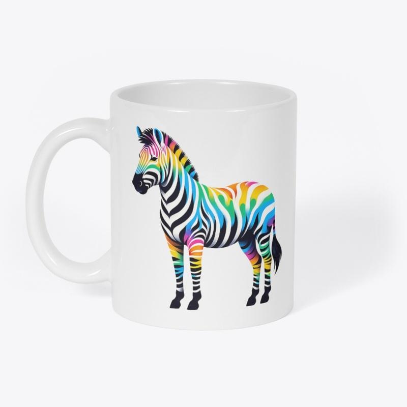 Tie Dye Zebra Colorful Hippie Animal