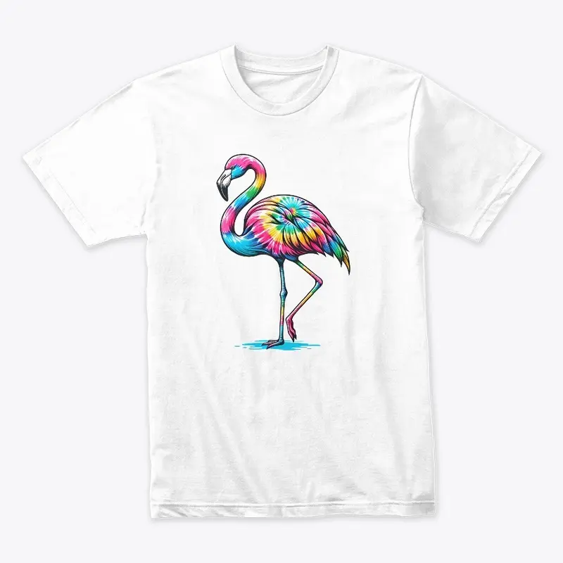 Tie Dye Flamingo Extravaganza - Colorful