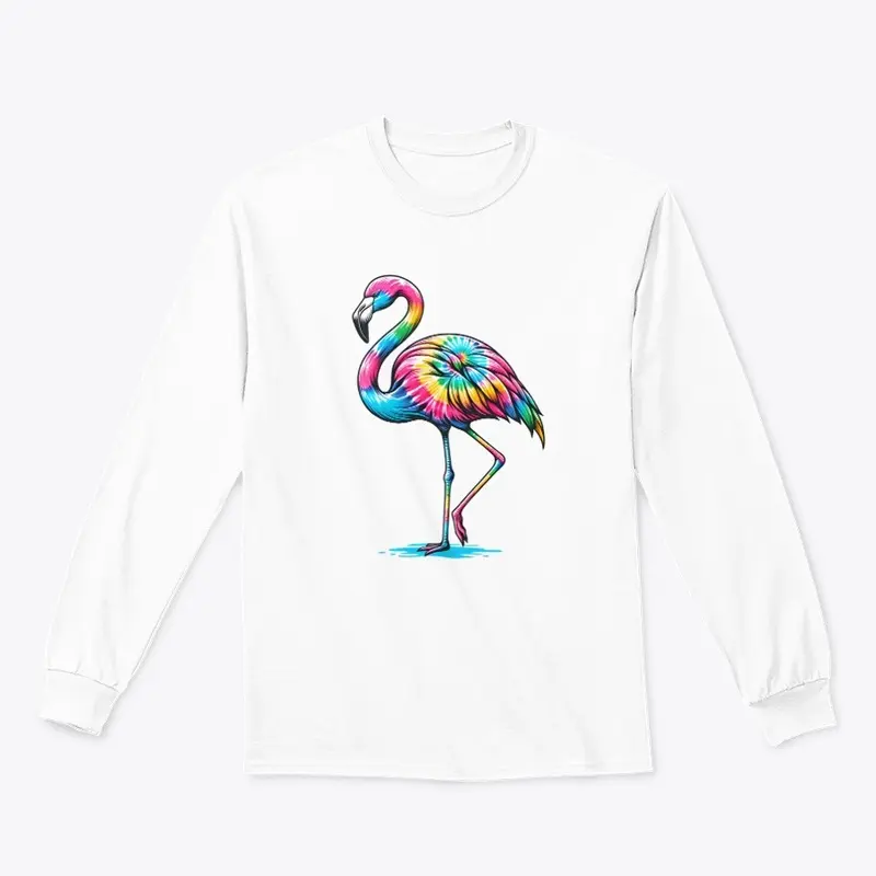 Tie Dye Flamingo Extravaganza - Colorful