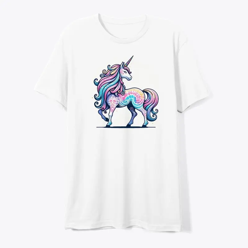 Tie Dye Unicorn Fantasy Mystical Hippie