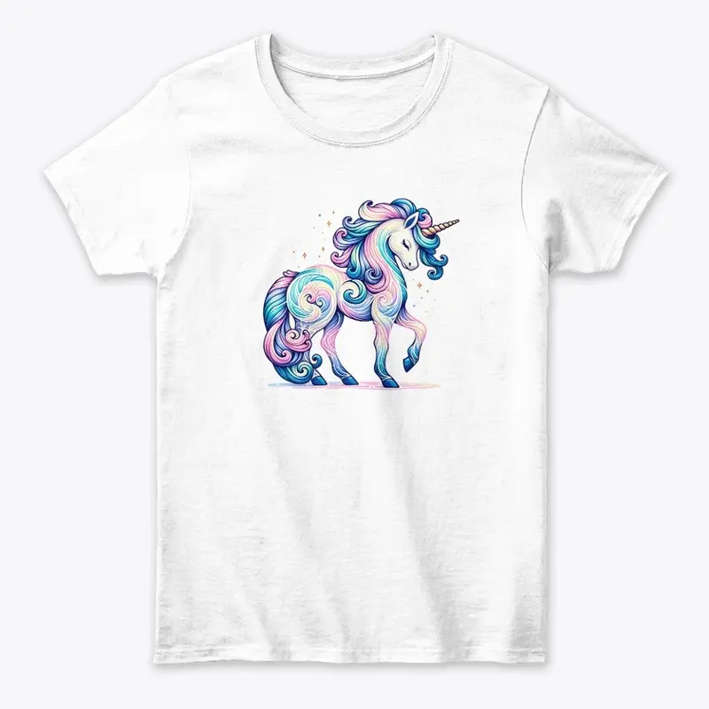 Tie Dye Unicorn Fantasy Artwork