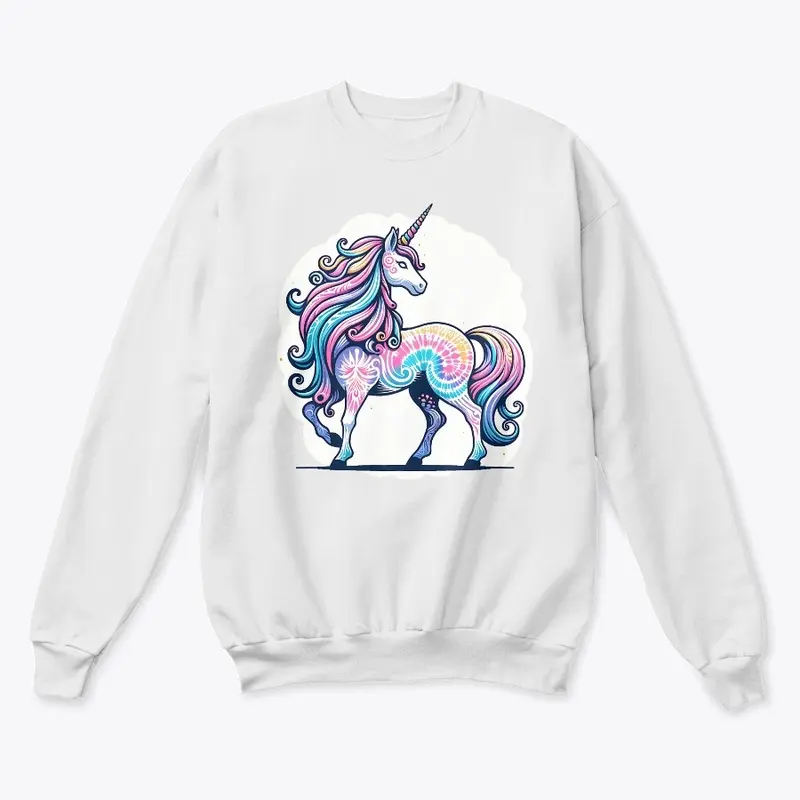 Tie Dye Unicorn Fantasy Mystical Hippie