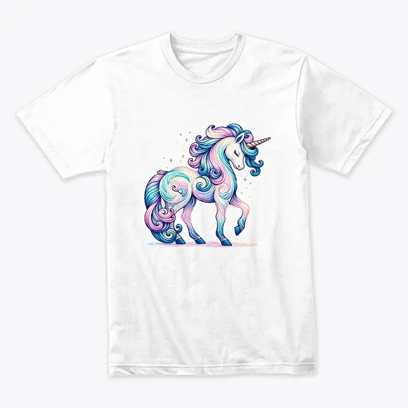 Tie Dye Unicorn Fantasy Artwork