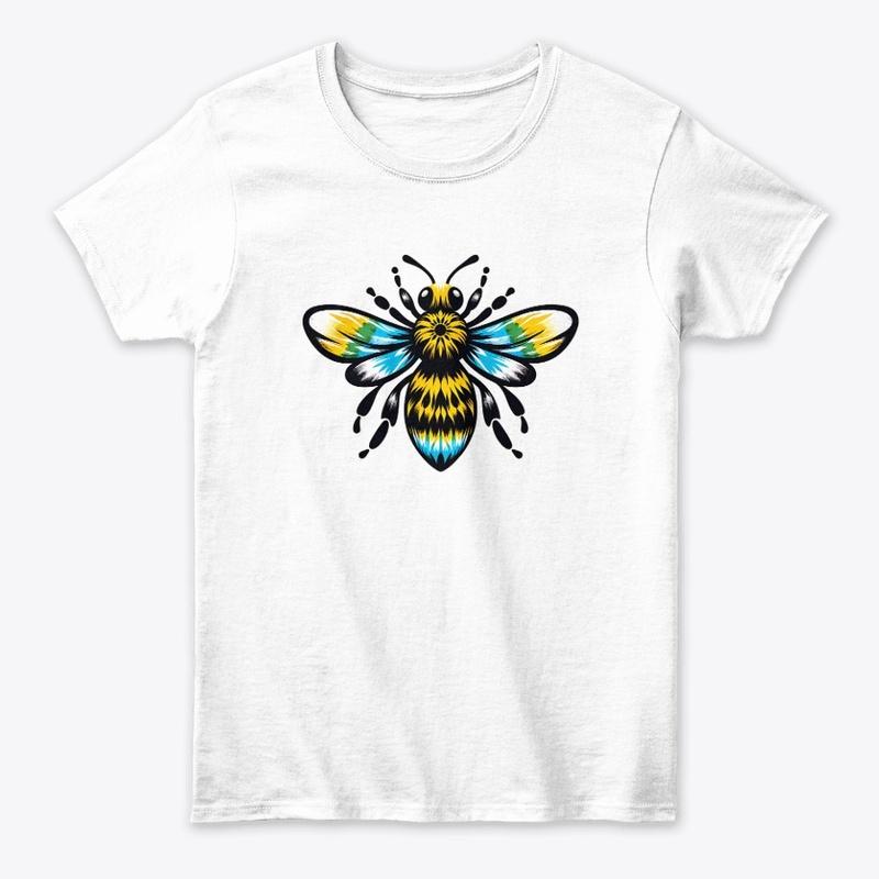 Tie Dye Bee - Colorful Hippie Insect