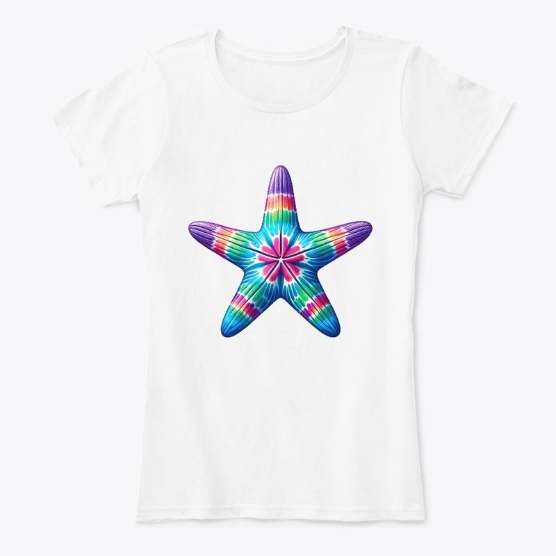 Tie Dye Starfish Ocean Vibes Hippie