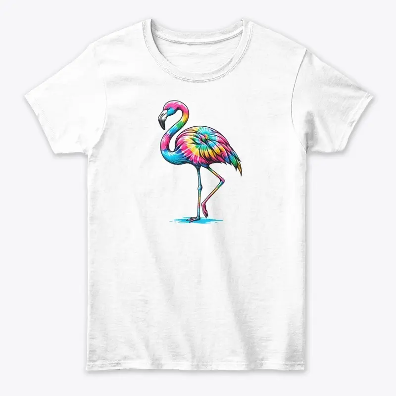 Tie Dye Flamingo Extravaganza - Colorful