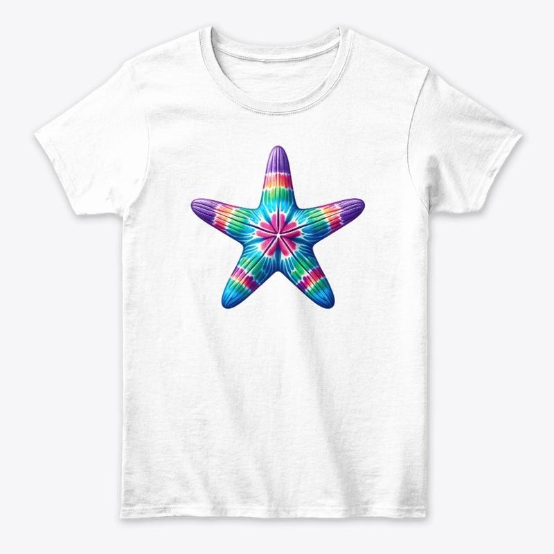 Tie Dye Starfish Ocean Vibes Hippie