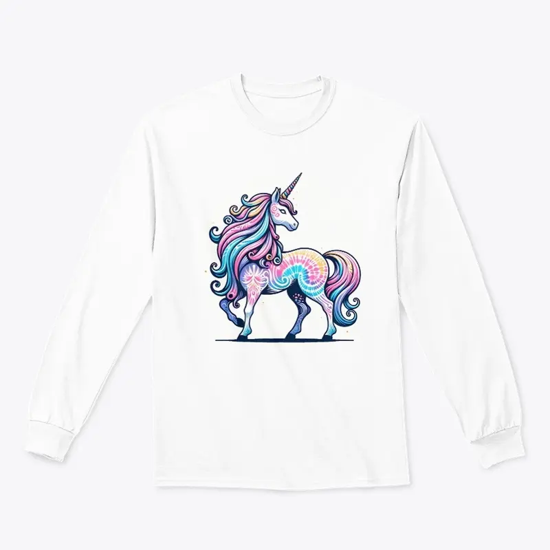 Tie Dye Unicorn Fantasy Mystical Hippie