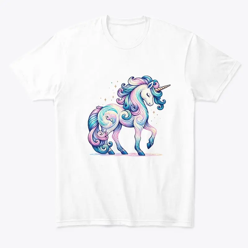 Tie Dye Unicorn Fantasy Artwork