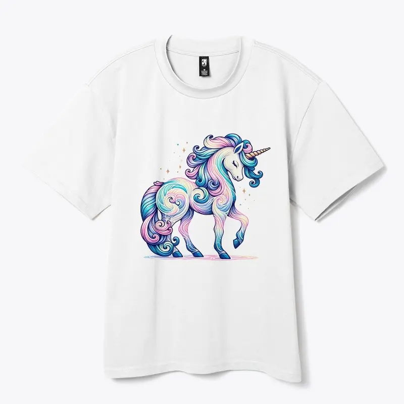 Tie Dye Unicorn Fantasy Artwork