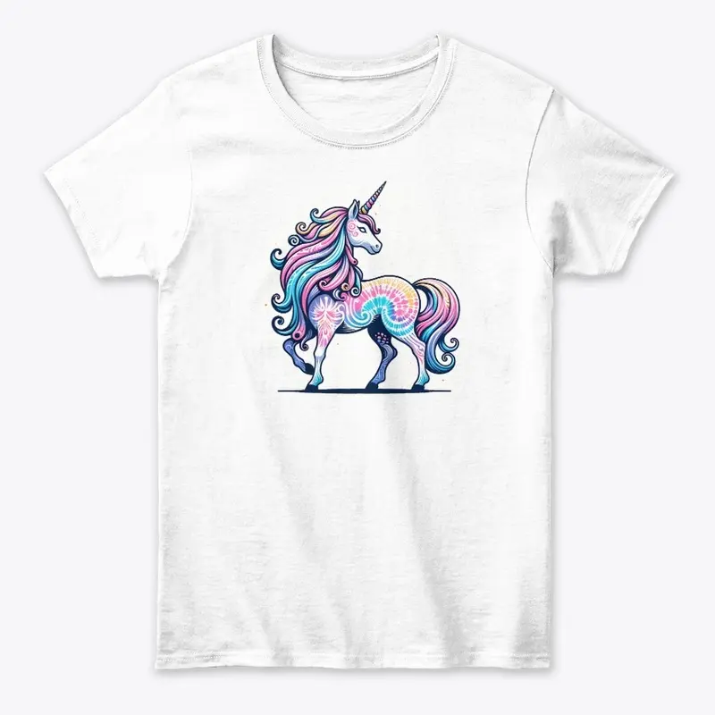 Tie Dye Unicorn Fantasy Mystical Hippie